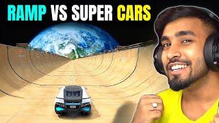 TESTING MY SUPER CARS ON A SKY HIGH RAMP - TECHNO GAMERZ GTA V #158