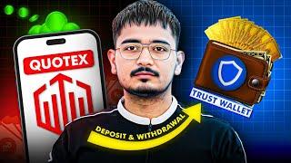 Quotex Deposit & Withdrawal via Trust Wallet | Zero Treasure
