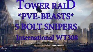 Warface - Tower Raid: BOLT SNIPERS only | *PVE-BEASTS* | International WT308