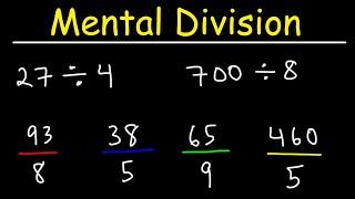 How To Divide Numbers In Your Head - Math For Beginners