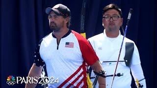 Brady Ellison, Kim Woojin separated by MILLIMETERS to decide archery gold | Paris Olympics