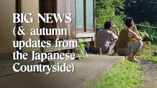 Our EXCITING News (& autumn updates from the Japanese countryside)