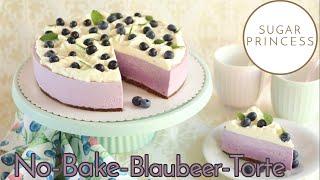 Erfrischende Blaubeertorte ohne Backen / No Bake Torte mit Blaubeeren | Rezept von Sugarprincess