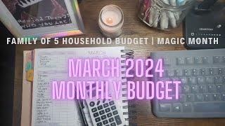 Budget With Me | How We Budget A Magic Month | Using the Budget Mom Workbook | March 2024 Budget