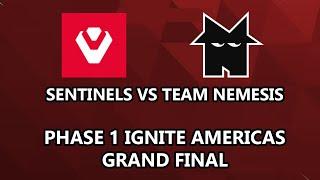 Sentinels Vs Team Nemesis Marvel Rivals Ignite Phase 1 Group Phase GRAND FINAL Americas