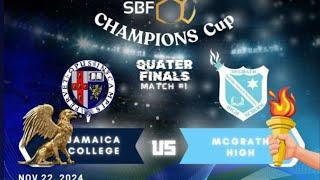 Live: SBF | Jamaica College vs McGrath High