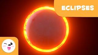 Eclipse para crianças - Eclipse solar e eclipse lunar - O que é um eclipse?