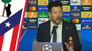 Reacción de SIMEONE en rueda de prensa previa al ATLÉTICO vs REAL MADRID | CHAMPIONS LEAGUE