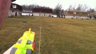 Nerf Vortex Lumitron - Range Test (Stock)