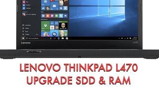How to Upgrade SSD & RAM Lenovo Thinkpad L470 Disassembly