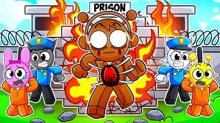 Becoming PHASE 2 to ESCAPE in Roblox PRISON HUSTLE!