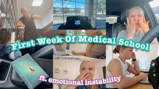 First Week Of Medical School Vlog 🩺 // raw thoughts + emotions 