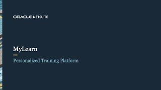 NetSuite MyLearn