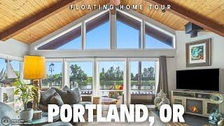 Floating Home on Multnomah Channel with Workshop and Boat Parking – Views of Sauvie Island, Portland