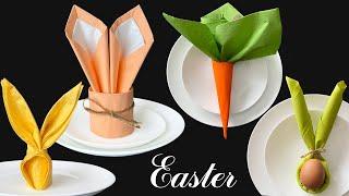 Easter Napkin Folding Ideas: 4 Ways