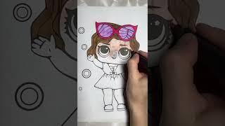 How to draw little lol girl. Relax video. Art. #shorts #lol #drawing