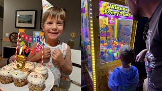 He's 5 Years Old! | Disney Arcade Birthday + Thanksgiving At Home & He's No Whoopee Cushion Expert!