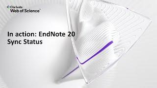 In action: EndNote 20 (Windows) Sync Status