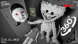 VR 360° Poppy Playtime Huggy Wuggy found the Killer Doll and did it ... / 360 Video