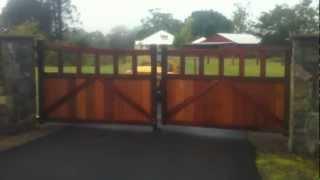 Automated wooden gates