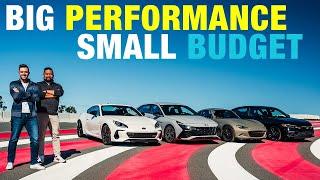 PERFORMANCE CAR CHALLENGE: Hyundai Elantra N vs. Mazda MX-5 Miata vs. Honda Civic Si vs. Subaru BRZ