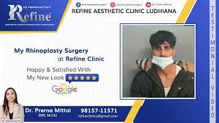 Rhinoplasty in Himachal, Ludhiana, Punjab - Happy Clients - Refine Clinic | Dr. Prerna Mittal