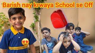 Barish ki waja se School se hua Off #rainalert #karachiweather