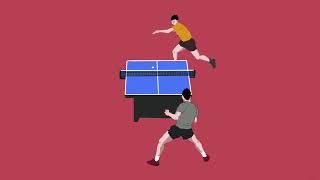 Ping pong: Xu-Xin vs Ma Long // Table Tennis 2D animation.