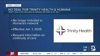 Trinity Health no longer included in Humana's network