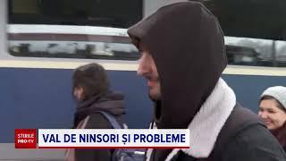 Noul val de ninsori abundente a creat haos pe șoselele din țară și pe calea ferată