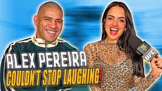 Alex Pereira couldn’t stop laughing LOL | UFC 313