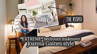 Joanna Gaines Inspired Farmhouse Bedroom Makeover