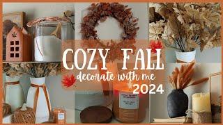 NEW! 2024 FALL DECORATE WITH ME│COZY FALL DECORATING IDEAS│SIMPLE FALL DECOR│FALL HOME DECORATING