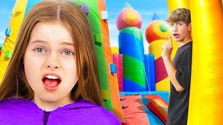 EXTREME HIDE and SEEK in Worlds BIGGEST Bounce House!