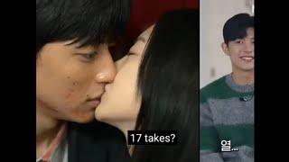 Park Solomon and Choi Yi-hyun kissing scene takes 17 times 