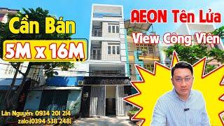 Nợ Bank 2 tỷ | Bán gấp nhà (5MX16M) - MẶT TIỀN ĐƯỜNG NB - AEON Tên Lửa 3p