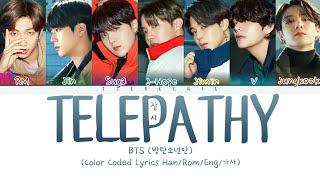 BTS (방탄소년단) - "Telepathy (잠시)" (Color Coded Lyrics Han/Rom/Eng/가사)