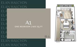 Elan Halcyon | A1 - 603 Sq Ft