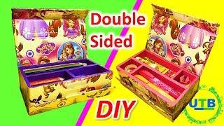 Diy Double Organizer Pencil Case Cardboard Crafts Box