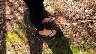 WANDERING THE WOODS IN FLIP FLOPS