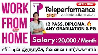 Work From Home job | Work from home jobs in Tamil | Teleperformance | 2025 | SVA