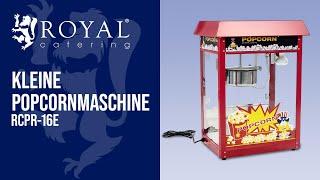 Kleine Popcornmaschine RCPR-16E  | Royal Catering | Produktvorstellung