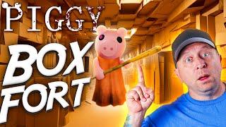 Roblox Piggy In Real Life!!  Escape Room Box Fort!  Thumbs Up Family