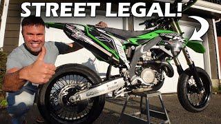 Making My Dirt Bike Street Legal! (dirt bike to supermoto build)