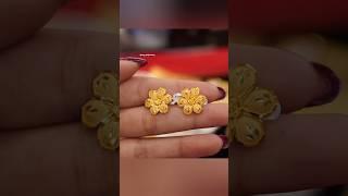 Gold earrings tops designs for daily use/daily wear earrings designs in gold #earrings #shorts #gold
