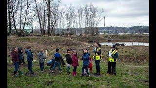 Lower Wapato Creek Habitat Site tree planting event