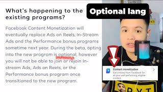 OPTIONAL LANG, BAGONG BETA CONTENT MONETIZATION TOOLS