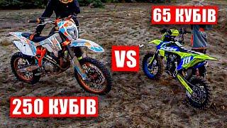 ГОНКА - KTM 65  проти КИТАЙЦЯ 250 КУБІВ - Хто кого?