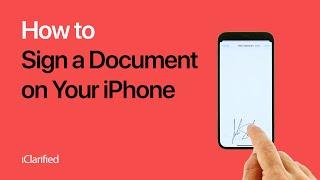 How to Sign a Document on Your iPhone