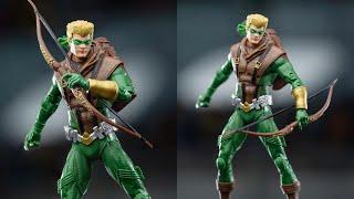 New McFarlane Toys Green Arrow Connor Hawke action figure in hand images by robdtoys